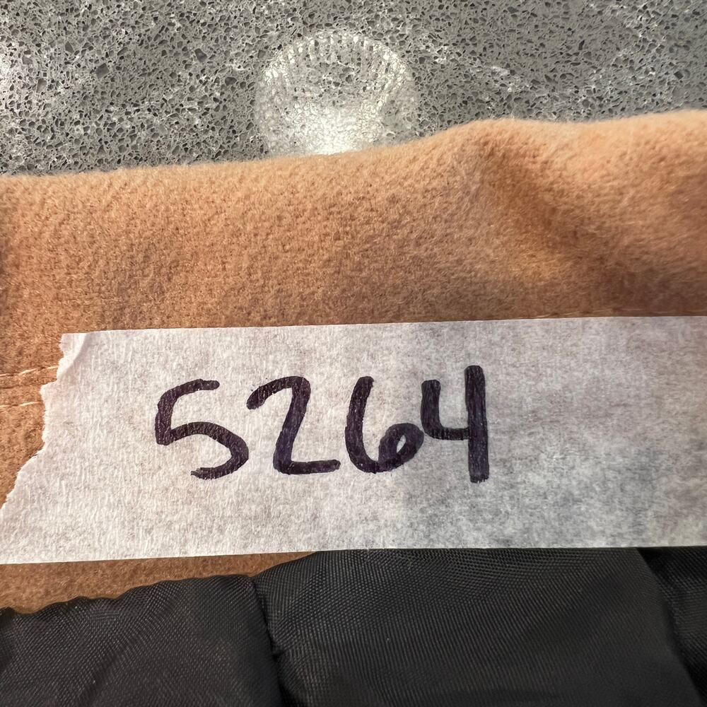 SPRINGRAIN Men's Wool Blend Single Breasted Trench Coat Size XXL In Khaki - Picture 9 of 9